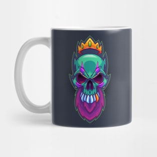 Bearded King Skull Mug